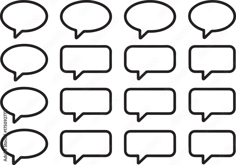 Obraz premium Engaging speech bubbles for modern communication
