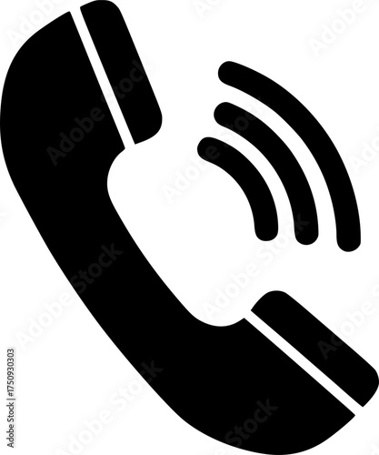 phone call icon on transparent background for apps and websites
