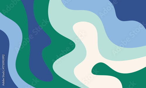 Soft blue and white abstract layered waves in a paper-cut style with elegant flow and cool gradient transitions, ideal for professional digital design, branding, and artistic layouts.