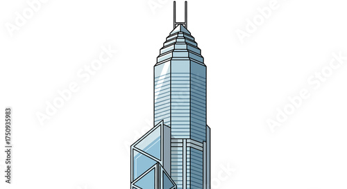 Central Plaza skyscraper in Hong Kong a modern architectural icon standing tall in the financial district perfect for illustrating urban development  finance.
