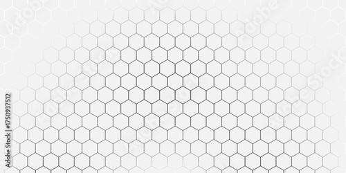 Abstract background consisting of hexagonal shapes with vanishing effect and transparency. Background with transparency effect. Abstract disappearing background.