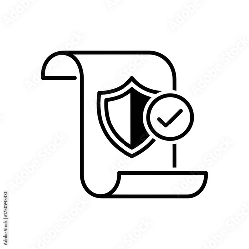 Data Privacy Policy and Security Compliance Checklist Icon