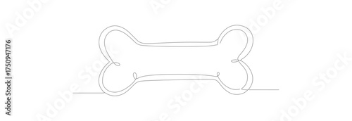 Dotted Line Drawing Bone Graphic Illustration Animal Treat Element