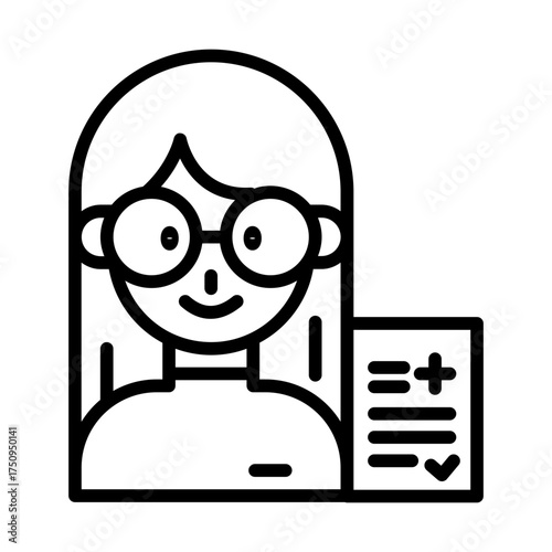 Math teacher icon