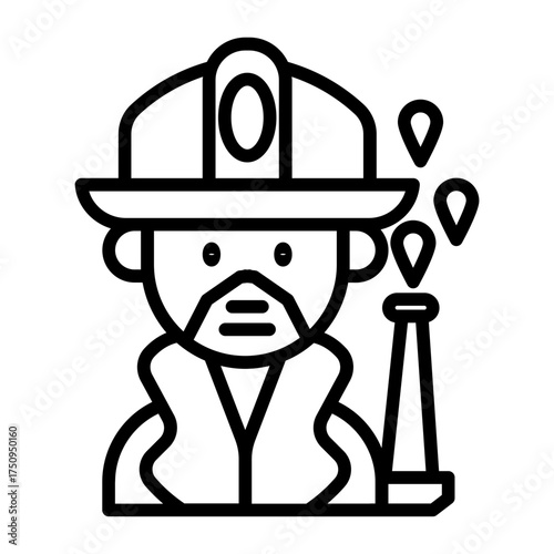 Fire fighter icon