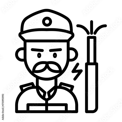 Electric man icon