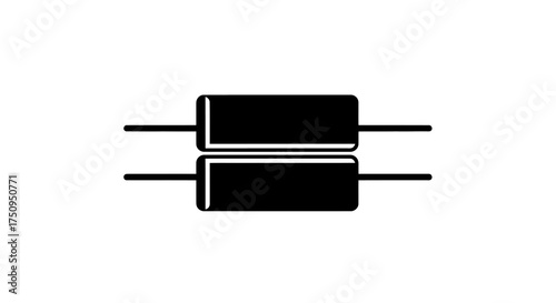 Electronic Schematic Symbol Depicting Two Resistors in Parallel Connection