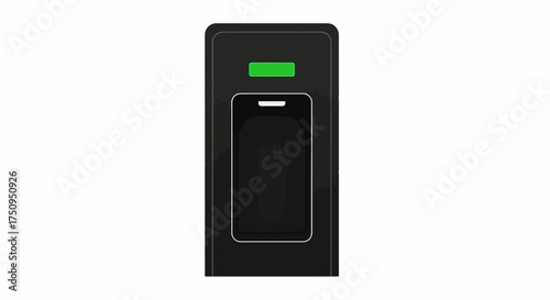 Modern electronic device for mobile phone access control with green indicator light