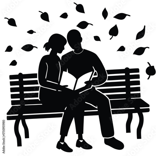 Dua Tangan Berbeda Warna Kulit Berbagi Buku Ilustrasi Persatuan
