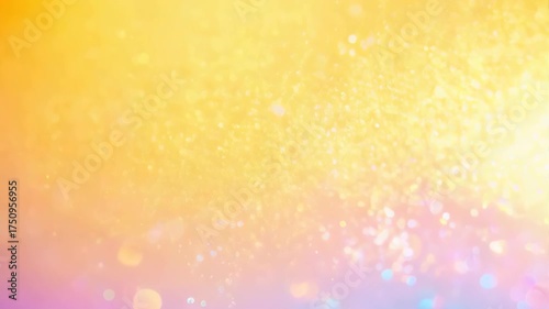 Warm Yellow And Purple Bokeh Background With Sparkles And Soft Light Effects