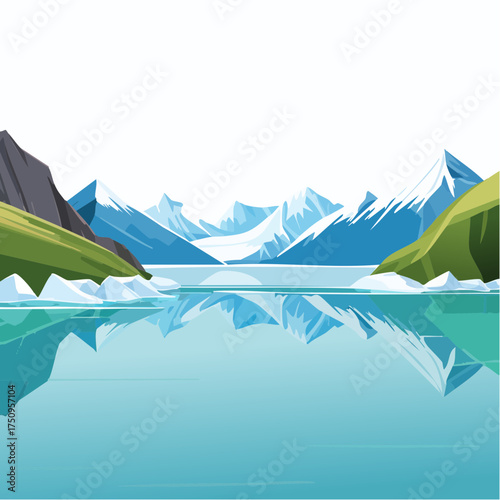Gletschersee im Hochgebirge