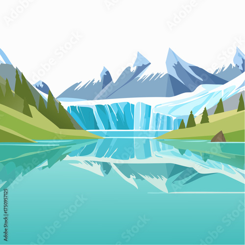 Gletschersee im Hochgebirge