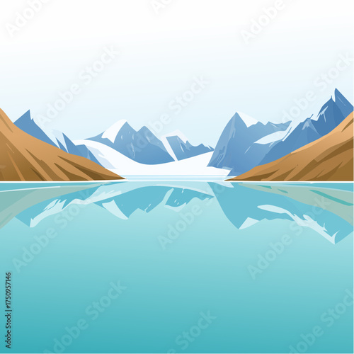 Gletschersee im Hochgebirge