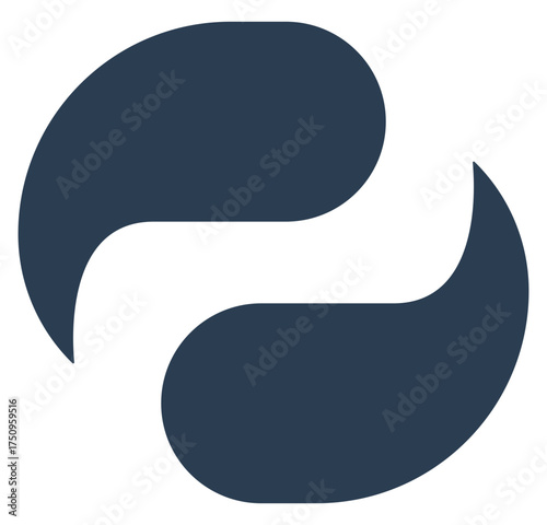 Circular connection icon vector symbolizing cholesterol level indicator for nutrition labels.