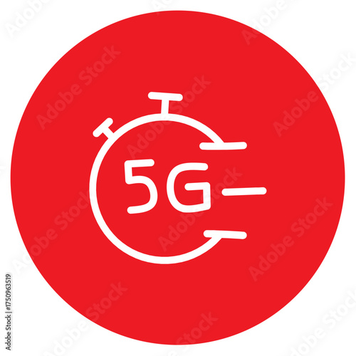 5G Icon Rounded Logo