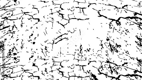 grunge crack texture. Sketch crack texture. Ground cracks, breaks on land surface from earthquake. Grunge Urban Different distressed black grain texture. Grunge Urban Different distressed black grain