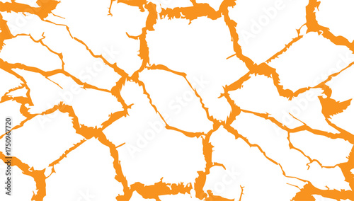 Cracked white wall texture. Surface cracks and fissures in ground. crack concrete white wall. Cracked soil texture transparent. Surface cracks and fissures in ground.	