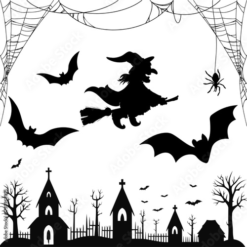 halloween night background seamless pattern abstract 