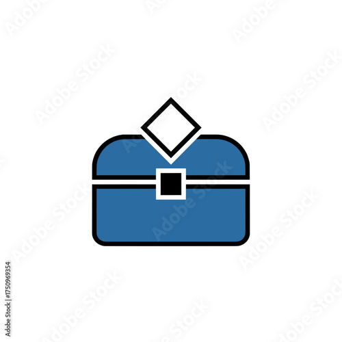 Jewelry box on transparent background, minimalist, elegant design