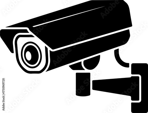 CCTV silhouette vector illustration