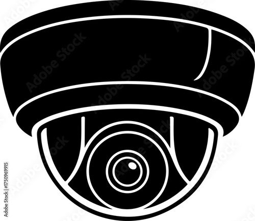 CCTV silhouette vector illustration