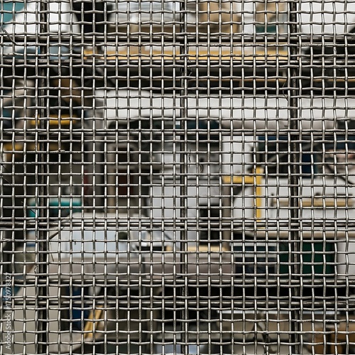 Abstract Grid - A Textured Exploration of Urban Spaces and Industrial Design.