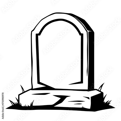 gravestone drawing