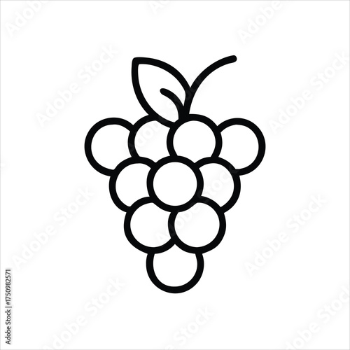 Illustration of a bunch of grapes, simple design