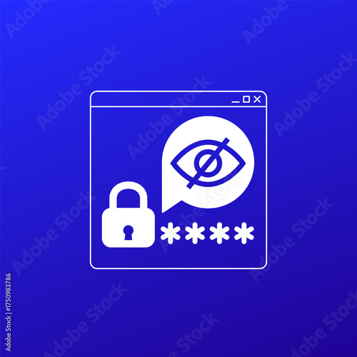 hide password icon for web
