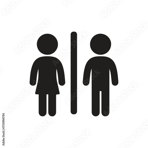 man and woman sign, Male and Female Restroom Sign Icon Vector, man woman male female restroom toilet icon vector, bathroom symbol people person gender icon sign silhouette vector illustration