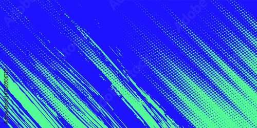 Halftone dots red and blue color pattern gradient grunge texture background. Dot pop art comic sport style vector illustration. grunge vector dots . eps 10