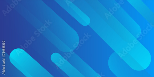 Abstract blue background with diagonal lines. Dynamic shapes composition. Vector illustration