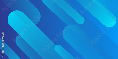 Abstract blue background with diagonal lines. Dynamic shapes composition. Vector illustration