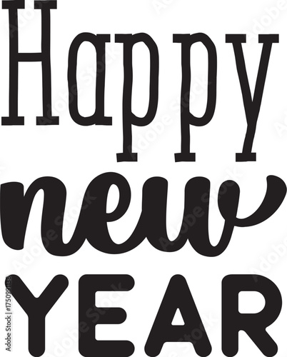 Hello new year svg