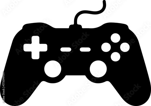 game controller silhouette vector illustration