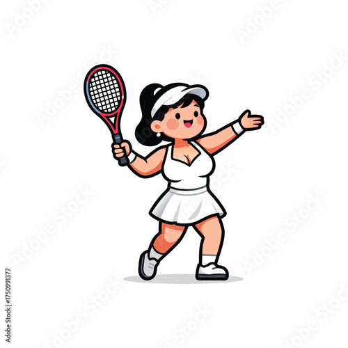 Tennis icon flat vector design
