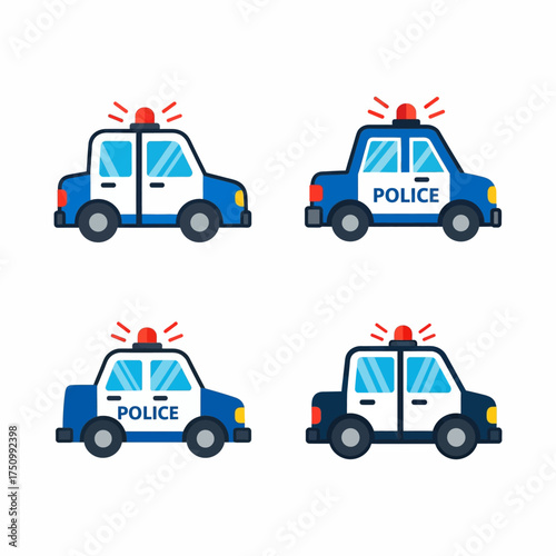 Police Car in Action: Dynamic Emergency Response Vehicle