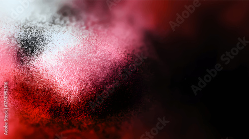 A dynamic abstract background featuring a gradient of red and black hues with a textured, grainy appearance