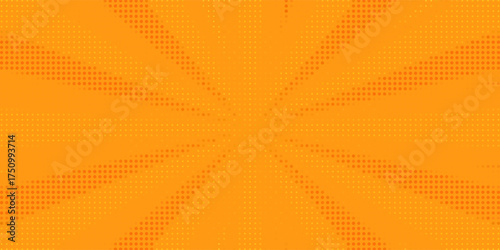 Anime Comic Background. Pop Art Style Background. Pop Up Retro Comic Background. Vector halftone illustration. Vintage background for comic superhero text, speech bubble, message.