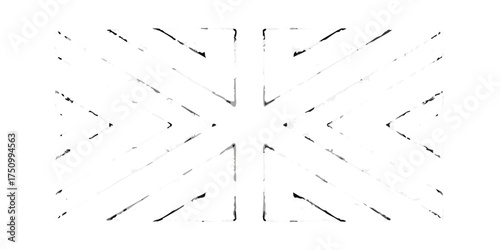 Abstract geometric pattern with a starburst effect in black and white grayscale tones