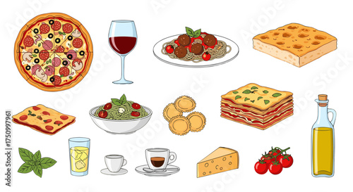 Delicious Italian Cuisine Pizza, Pasta, and Classic Dishes for Your Menu