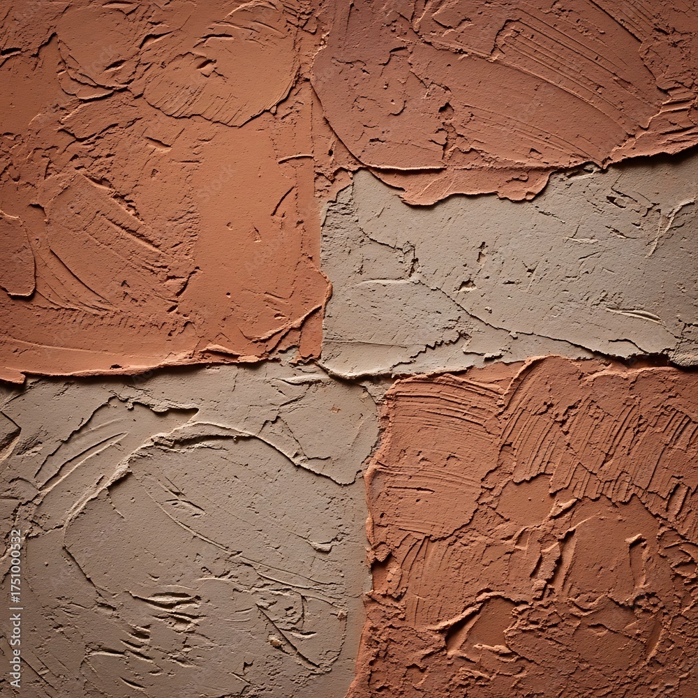 Fototapeta premium Abstract Textured Surface with Earthy Tones and Rough Texture.