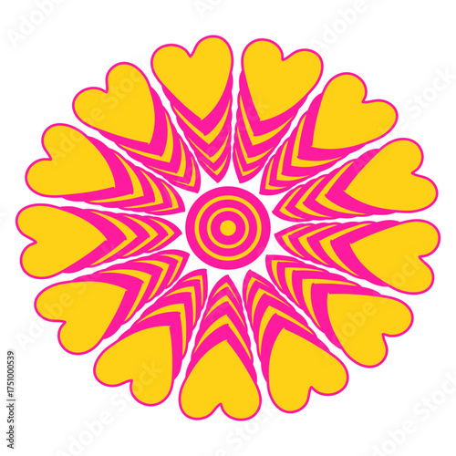 abstract flower pattern