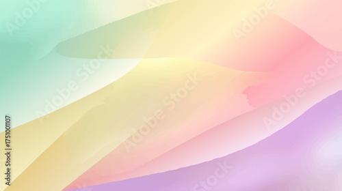 Abstract pastel gradient background with smooth, flowing colors.