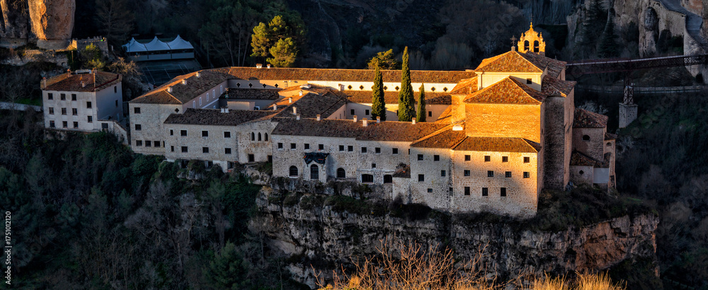 Obraz premium Cuenca. Spain. Castile La Mancha. Travel and tourism in Europe. Spanish Architecture and History 