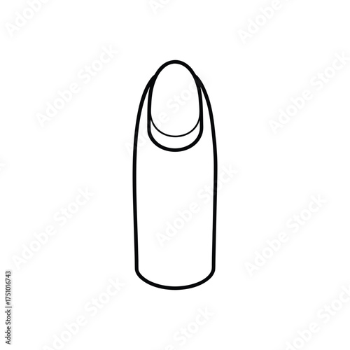 Illustration of a fingernail, a protective covering on the upper surface of the tip of the fingers and toes