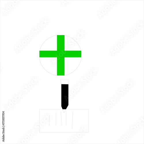 Fresh Green Energy Concept with Plant in Circle Design, Symbolizing Eco-Friendly Practices and Sustainability Initiatives for a Greener Future