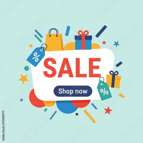 Sale and special offer tag, price tags, Sales Label, Vector illustration, Big sale illustration. Shopping bags with price tags.
