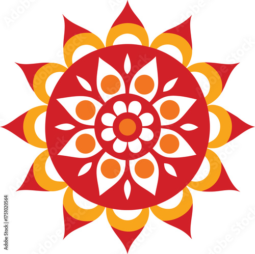 abstract flower vector illustration