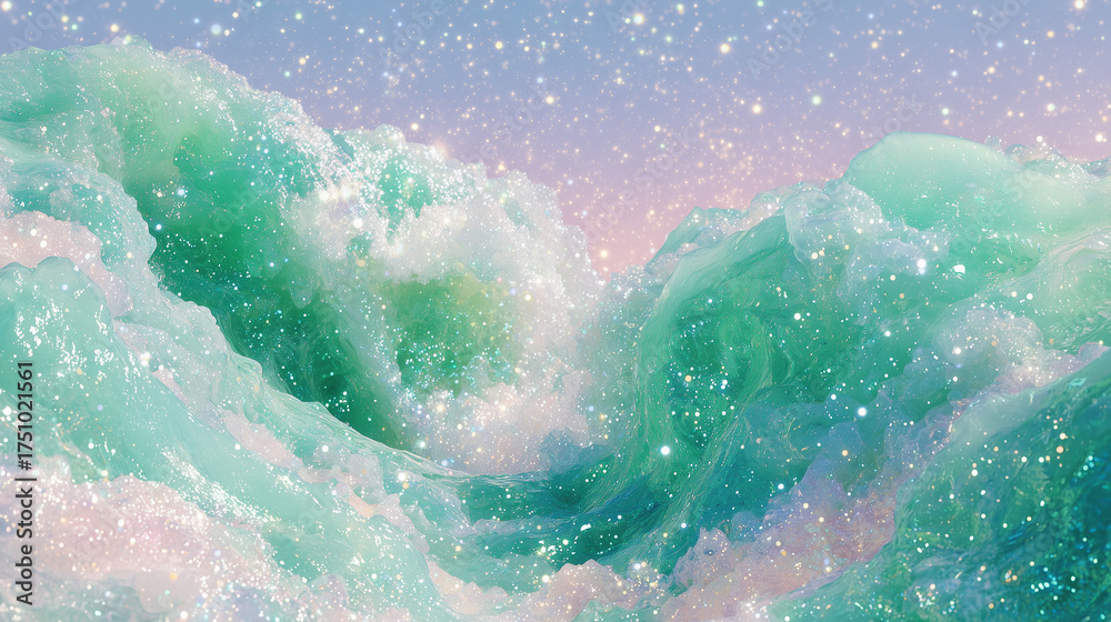 Fototapeta premium turquoise wave background